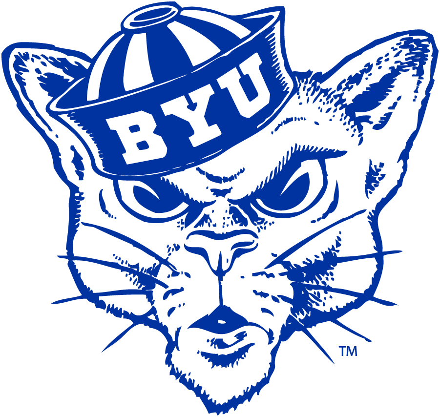 Brigham Young Cougars 1964-1982 Primary Logo diy iron on heat transfer